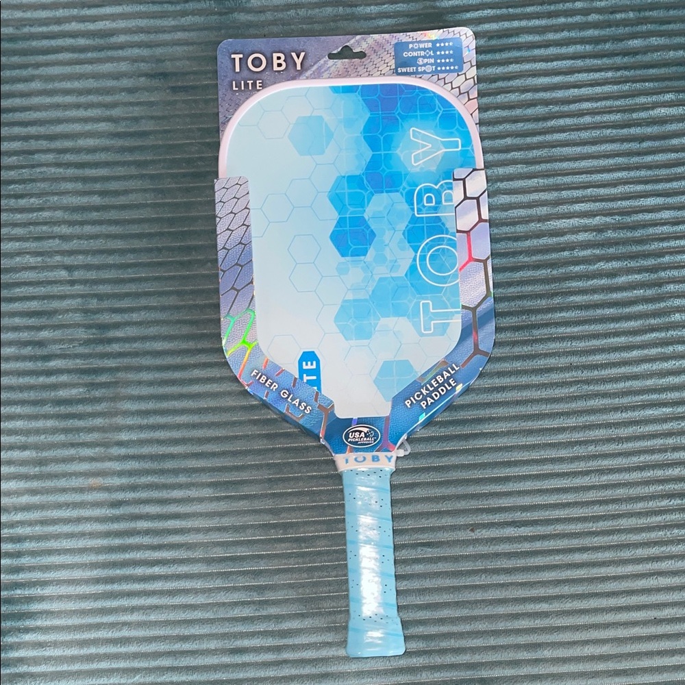 Toby Lite fiberglass Pickleball paddle-new in package